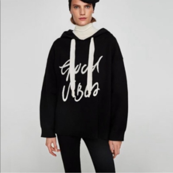 ZARA “Good Vibes” hoodie GUC - Picture 6 of 6
